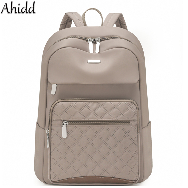 Fashion Backpack Women - Tas Ransel Wanita Motif Kotak-kotak, Tahan