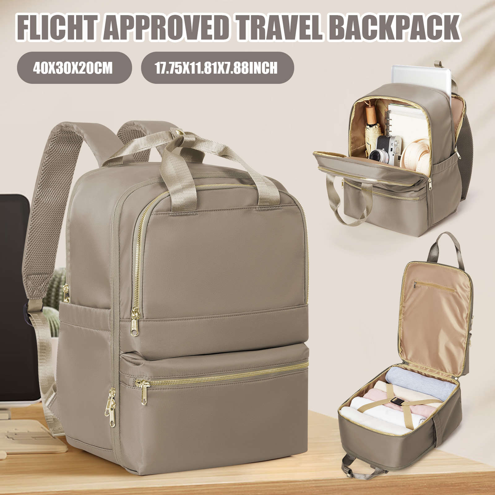 Ryanair 40x30x20 Tas Ransel Pe - Canvas Backpack Casual ulasan dan harga