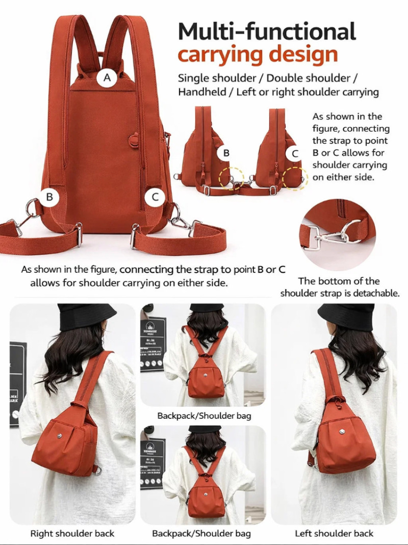 Ransel Mini Ringan Wanita, Tas - Mini Backpack Purse ulasan dan harga